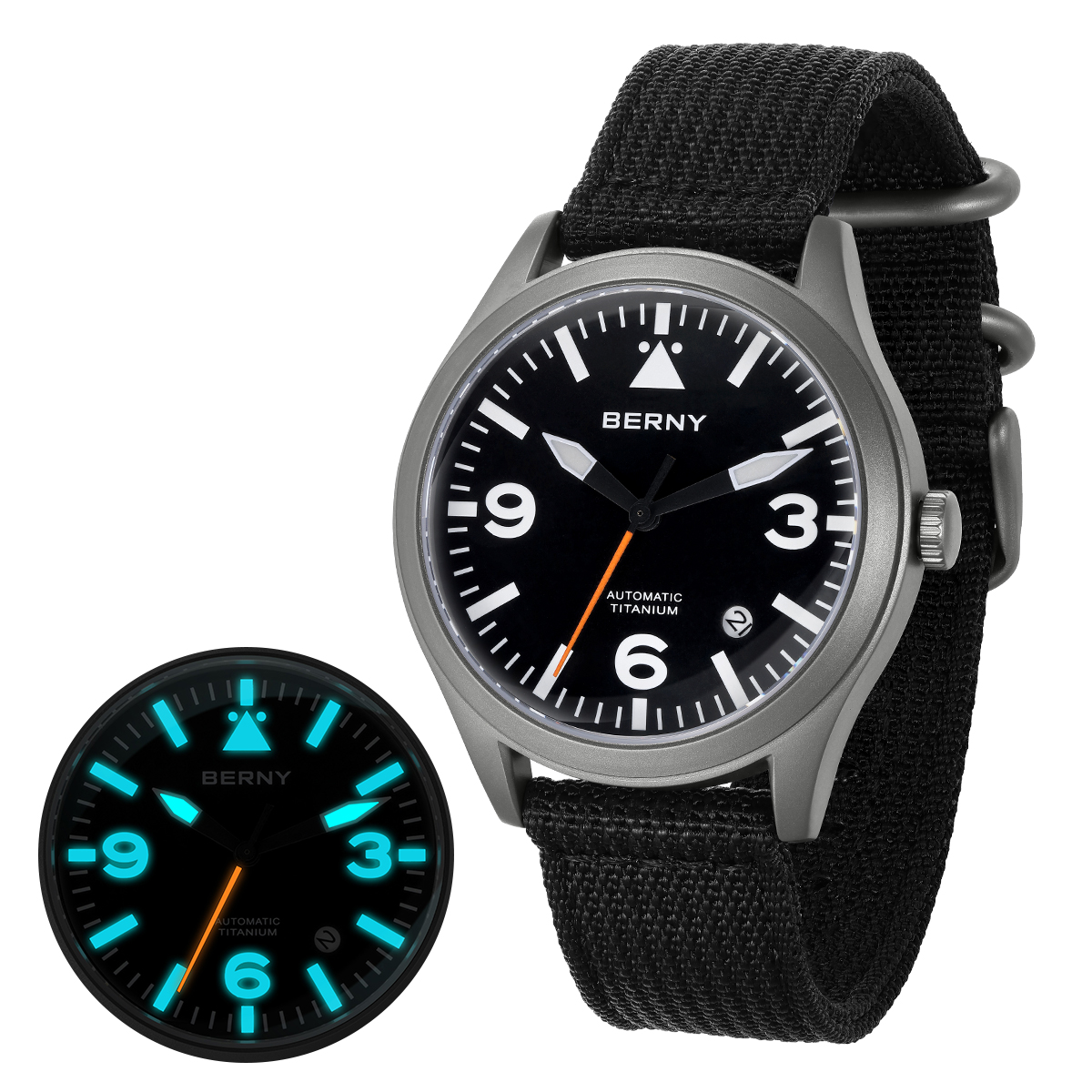 Titanium Sport Watch - BERNY Full Titanium Automatic Watch for