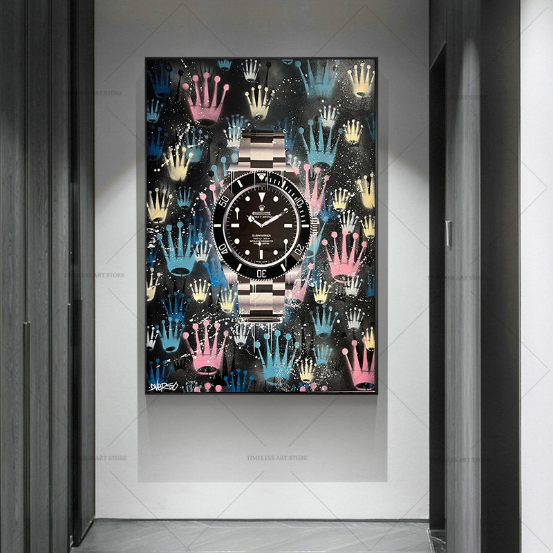 Luxury Watch House - Motivational Street Graffiti Art Poster Luxury