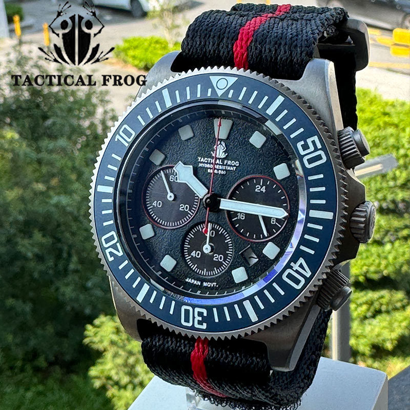 Titanium Sport Watch - Tactical Frog FXD2 Titanium Diving Watch