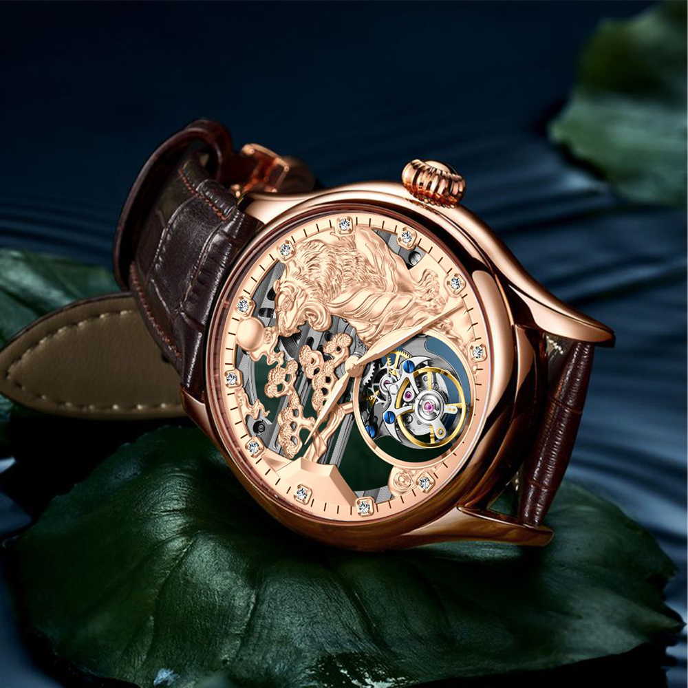 Zodiac Luxury Watch - AESOP Zodiac Tiger Men's Mechanical Hand