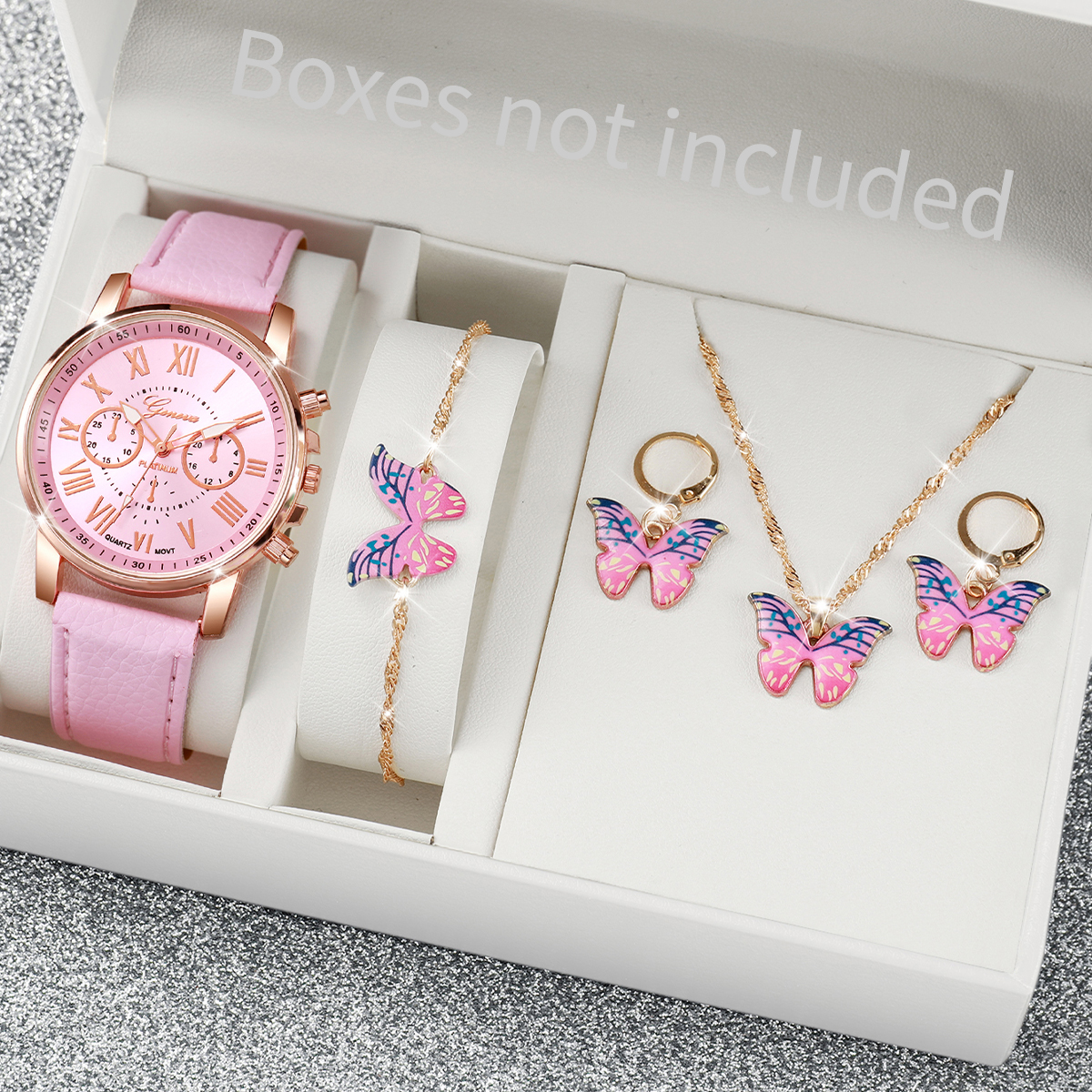 Quiet Luxury Watch - 5/6PCS Luxury Women Watches Jewelry Set