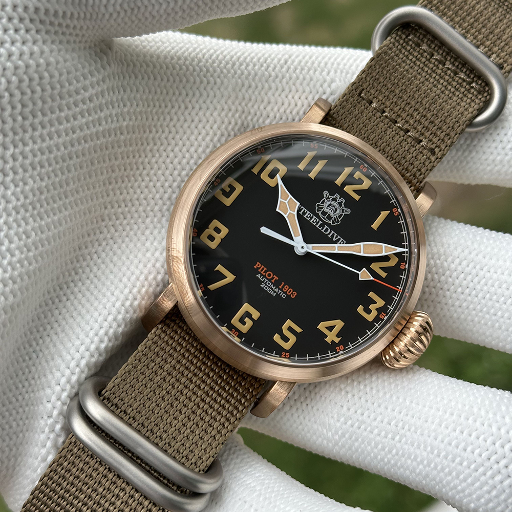 Diver Watch 300M - STEELDIVE Store SD1903S 46.5MM Solid Bronze