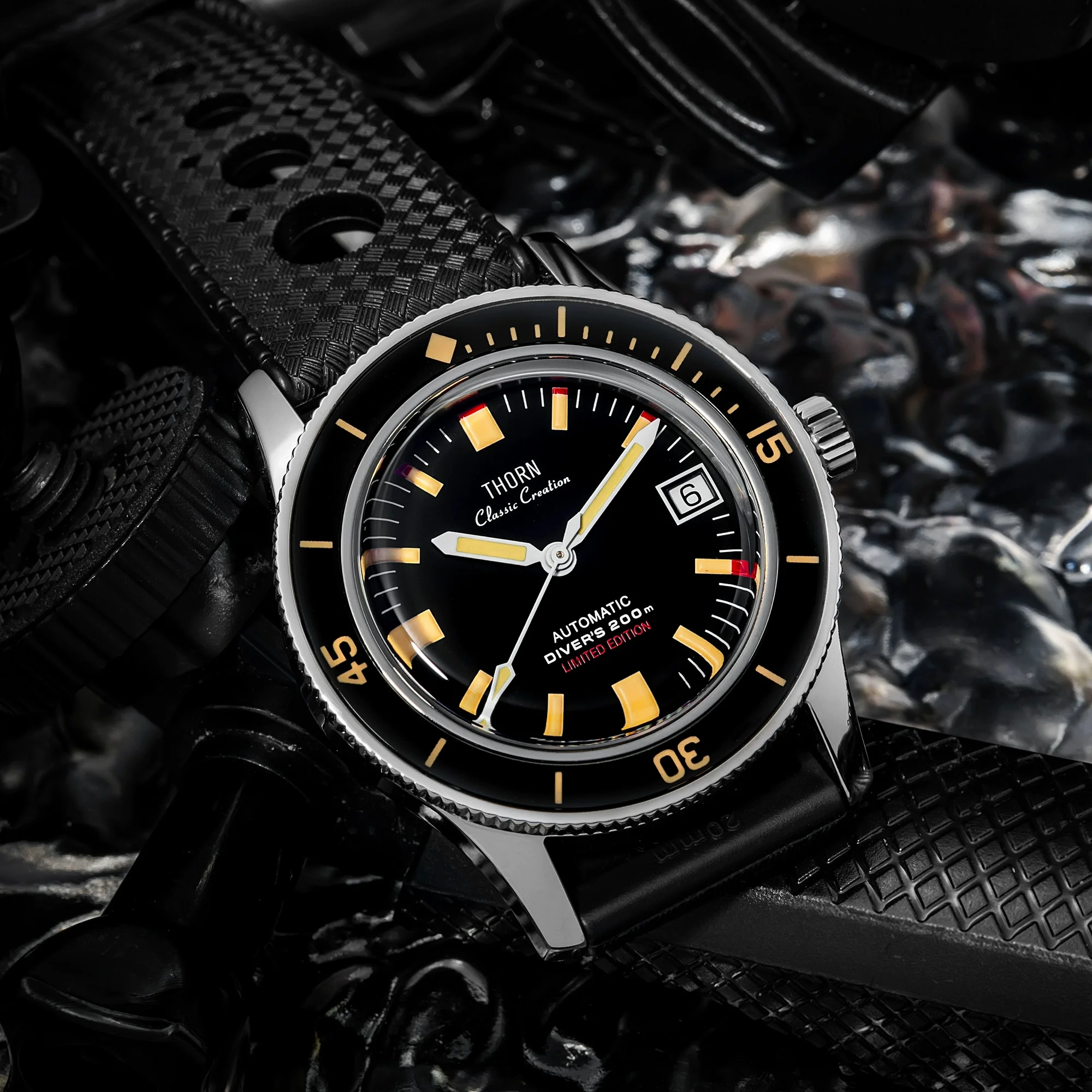 Titanium Sport Watch - Thorn T006 Vintage Watch 50-Fathoms Titanium