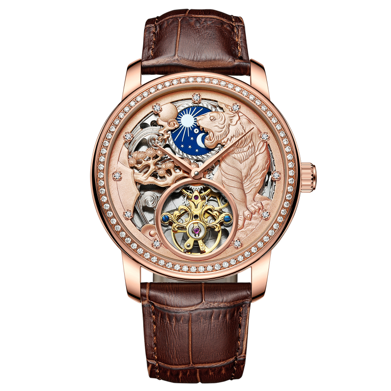 Zodiac Luxury Watch - Zodiac Tiger Classic Diamond Super Skeleton