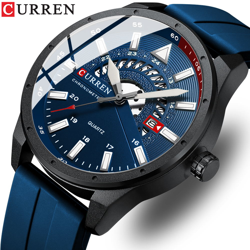 Luxury Watch Mockup - CURREN Watch For Men Top Brand