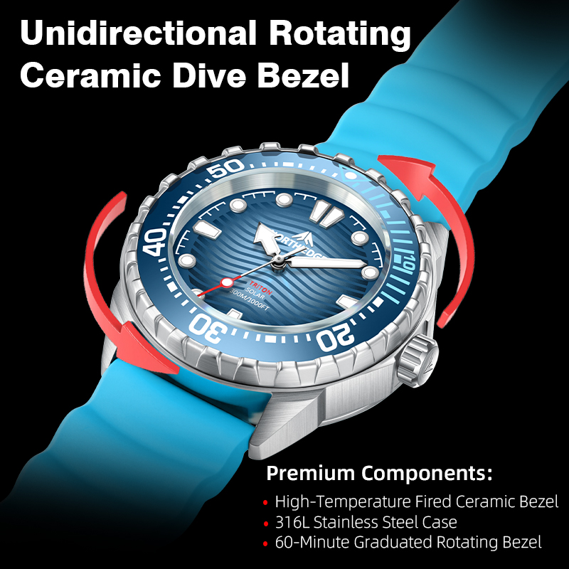 NORTH EDGE 2026 New TRITON Sol - Diver Watch 300M avaliação e preço