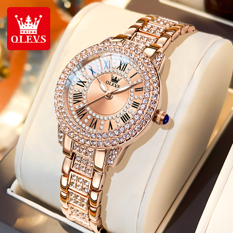 OLEVS Luxury Fashion ladies' w - Luxury Watch Usa avaliação e preço
