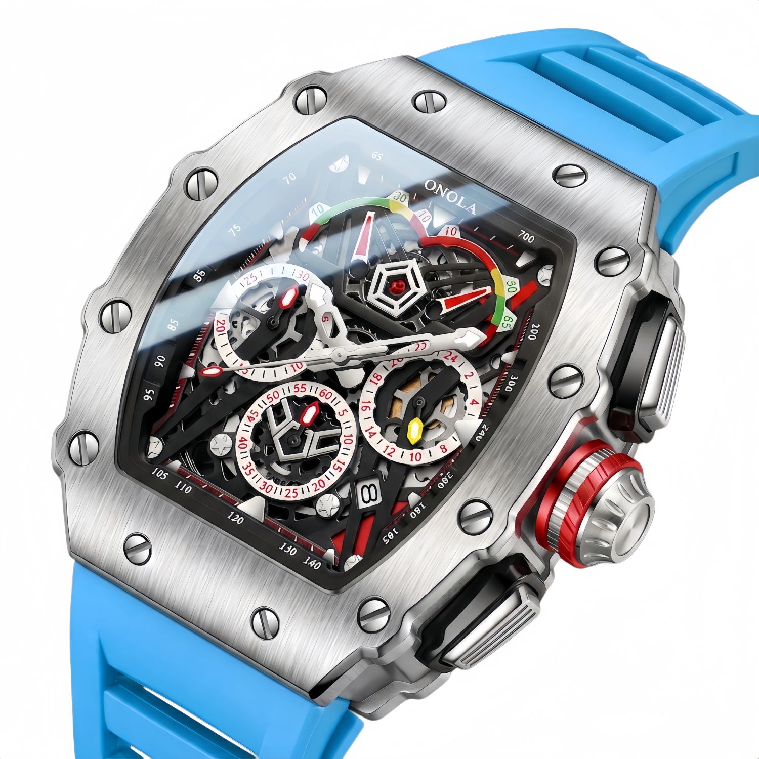 ONOLA 2021 Top Brand Watch Men - Luxury Watch Mockup avaliação e preço