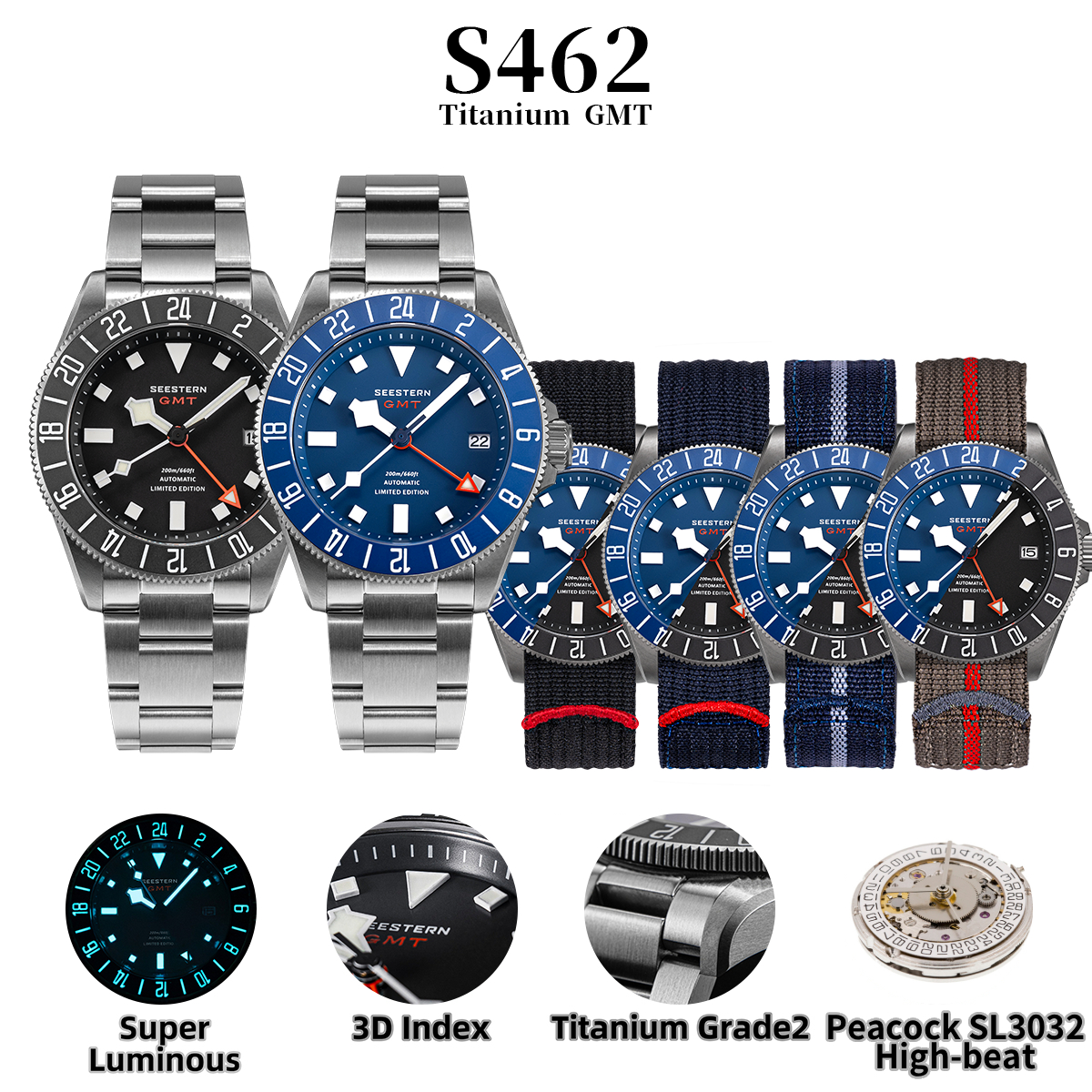 SEESTERN Diver Man Watch Titan - Titanium Sport Watch avaliação e preço