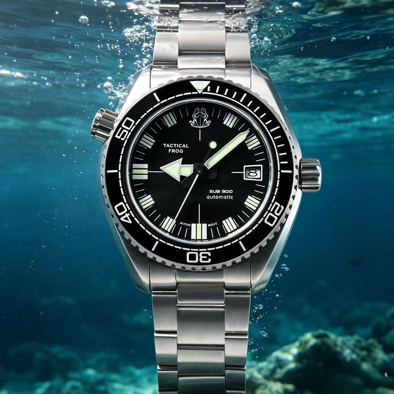 Tactical Frog New Men Automati - Titanium Sport Watch avaliação e preço