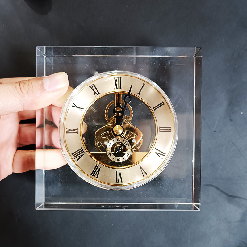 Crystal Silent Table Clock Lux - Table Watch Luxury avaliação e preço