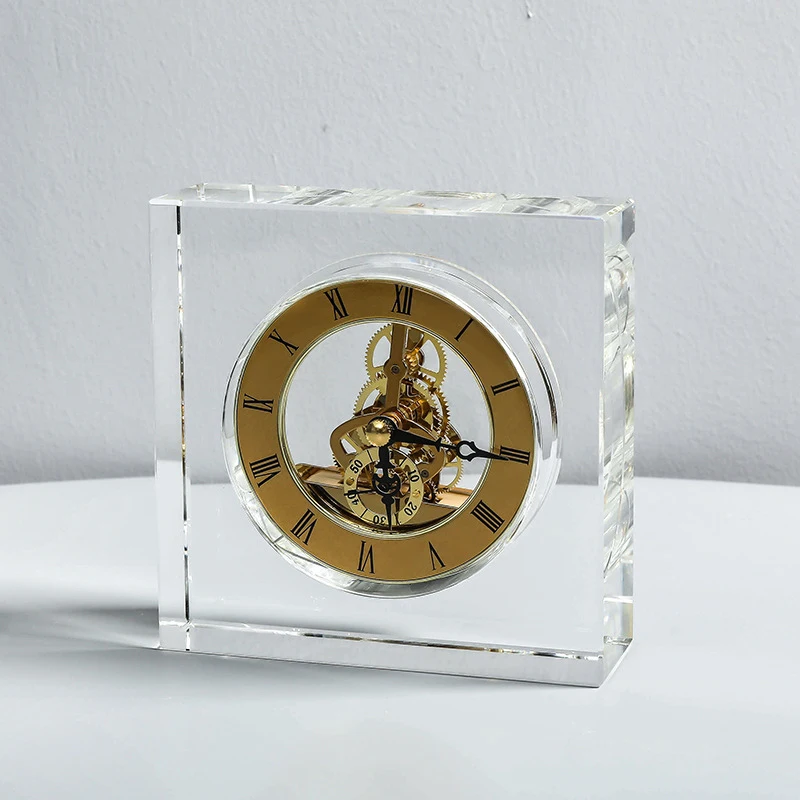 Crystal Silent Table Clock Lux - Table Watch Luxury avaliação e preço