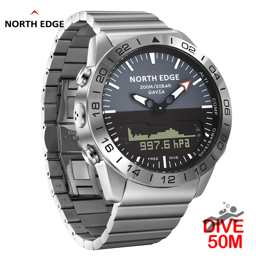 NORTH EDGE Mens Dive Watch Mil - Diver Watch 300M avaliação e preço