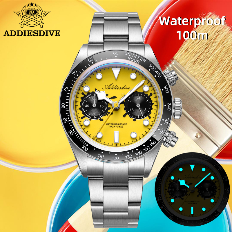 ADDIESDIVE VK64 Watches Men Ne - Zero Luxury Watch avaliação e preço
