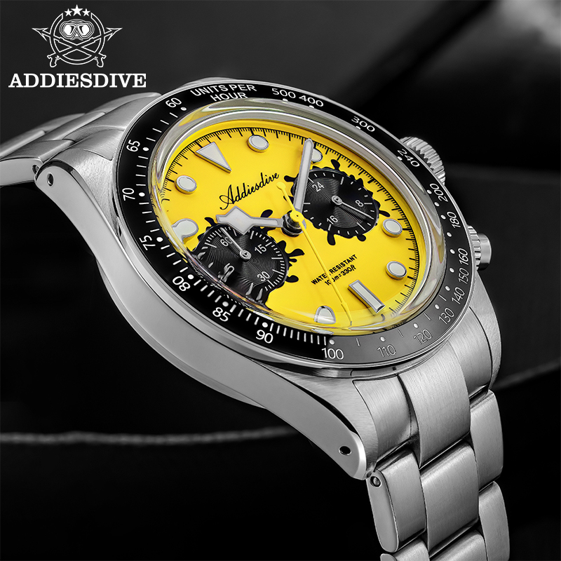 ADDIESDIVE VK64 Watches Men Ne - Zero Luxury Watch avaliação e preço