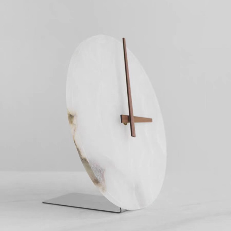 Marble Table Clock Decorative  - Table Watch Luxury avaliação e preço