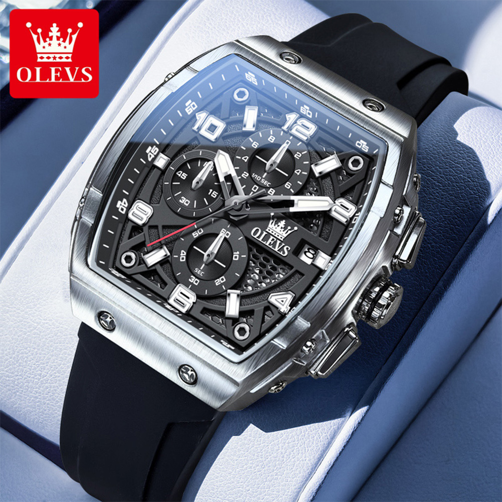 OLEVS Men Watches 2976 Luxury  - Luxury Watch Mockup avaliação e preço