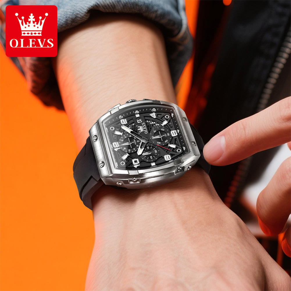 OLEVS Men Watches 2976 Luxury  - Luxury Watch Mockup avaliação e preço