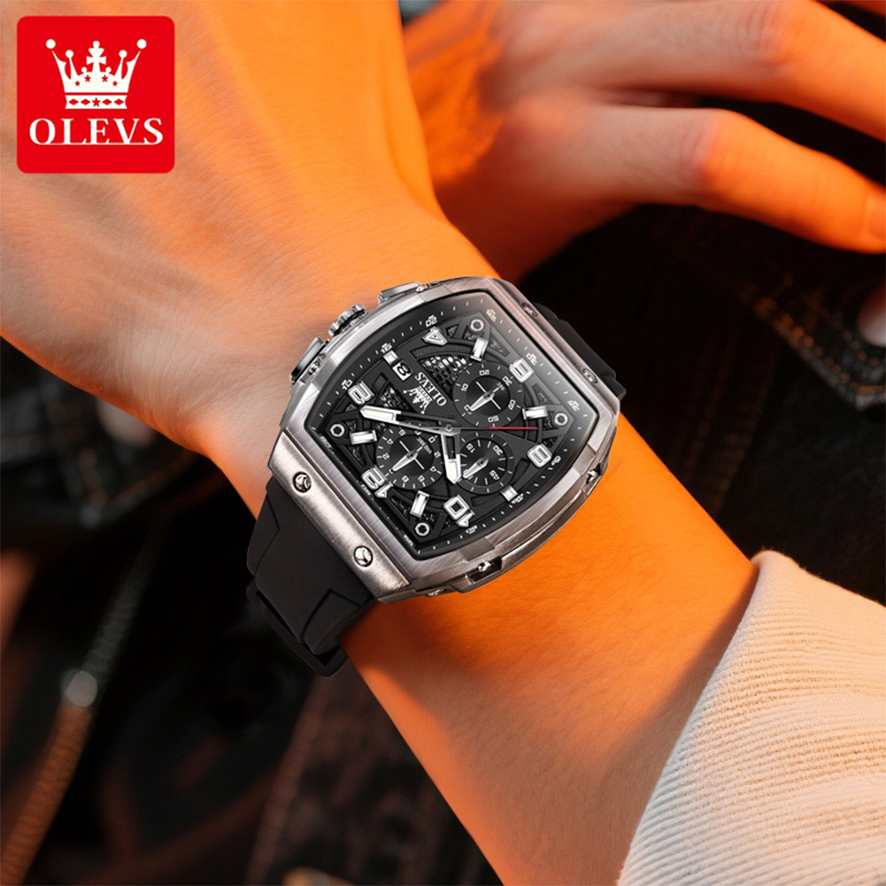 OLEVS Men Watches 2976 Luxury  - Luxury Watch Mockup avaliação e preço