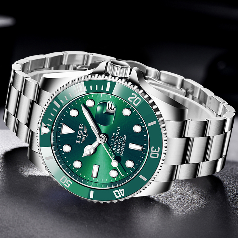 LIGE Top Brand Luxury Fashion  - Luxury Watch Mockup avaliação e preço