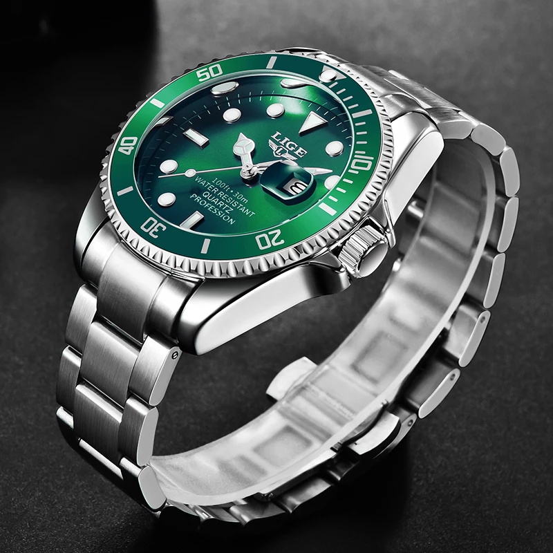 LIGE Top Brand Luxury Fashion  - Luxury Watch Mockup avaliação e preço