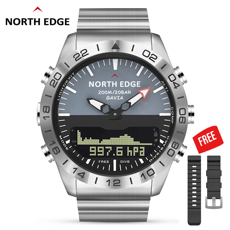 NORTH EDGE GAVIA2 Men's Dive 5 - Diver Watch 300M avaliação e preço