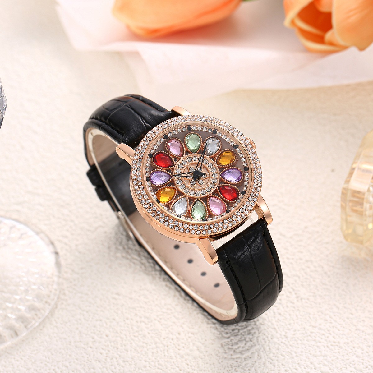 1Pc Bling Rhinestone Women Qua - Quiet Luxury Watch avaliação e preço
