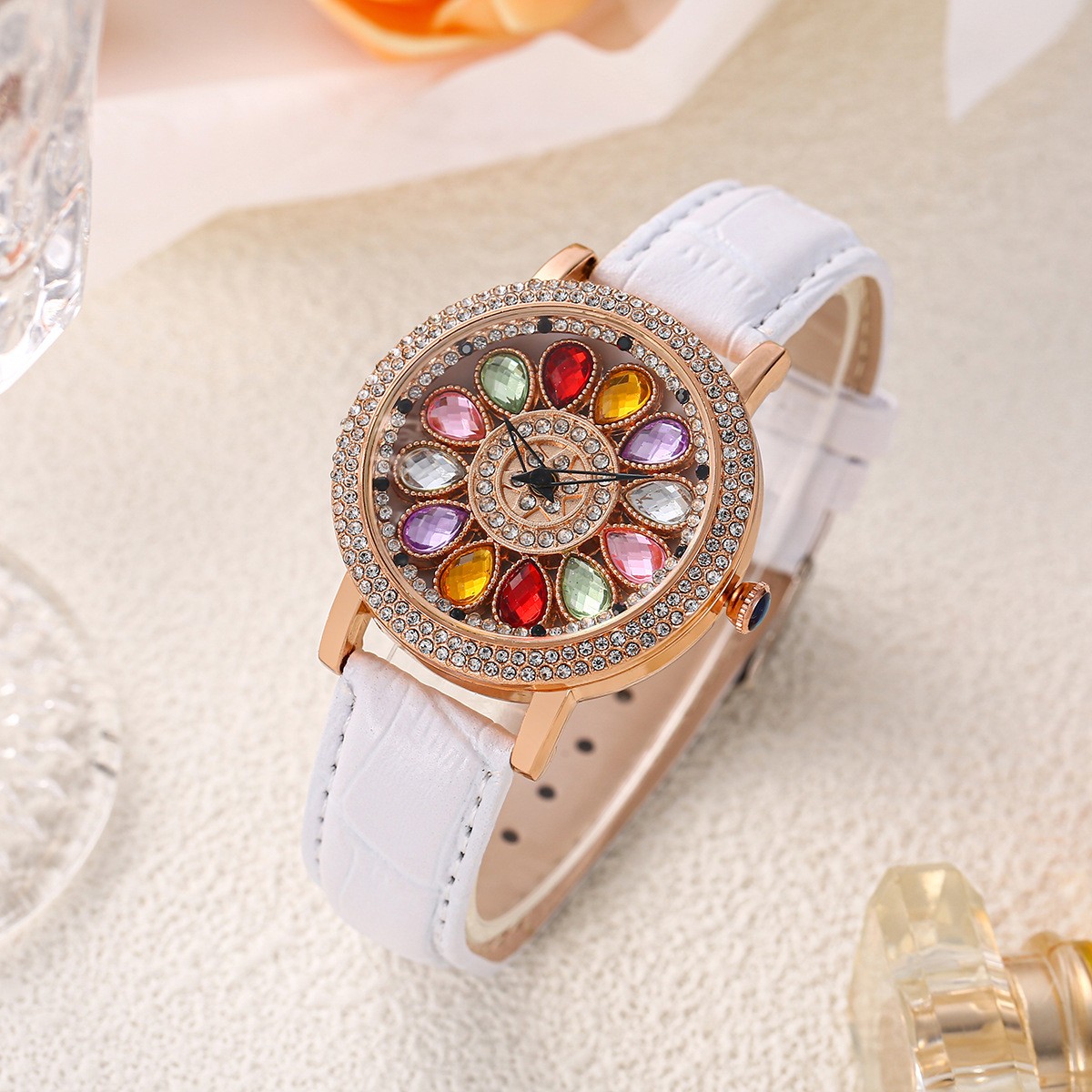 1Pc Bling Rhinestone Women Qua - Quiet Luxury Watch avaliação e preço