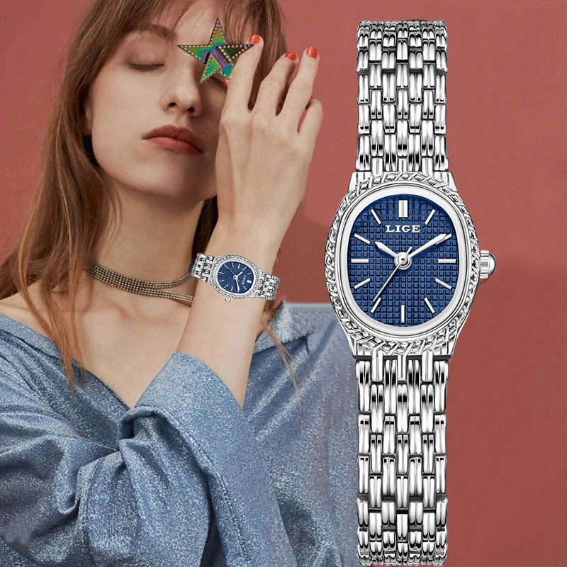 LIGE Fashion Luxury Quartz Wom - Luxury Watch Usa avaliação e preço