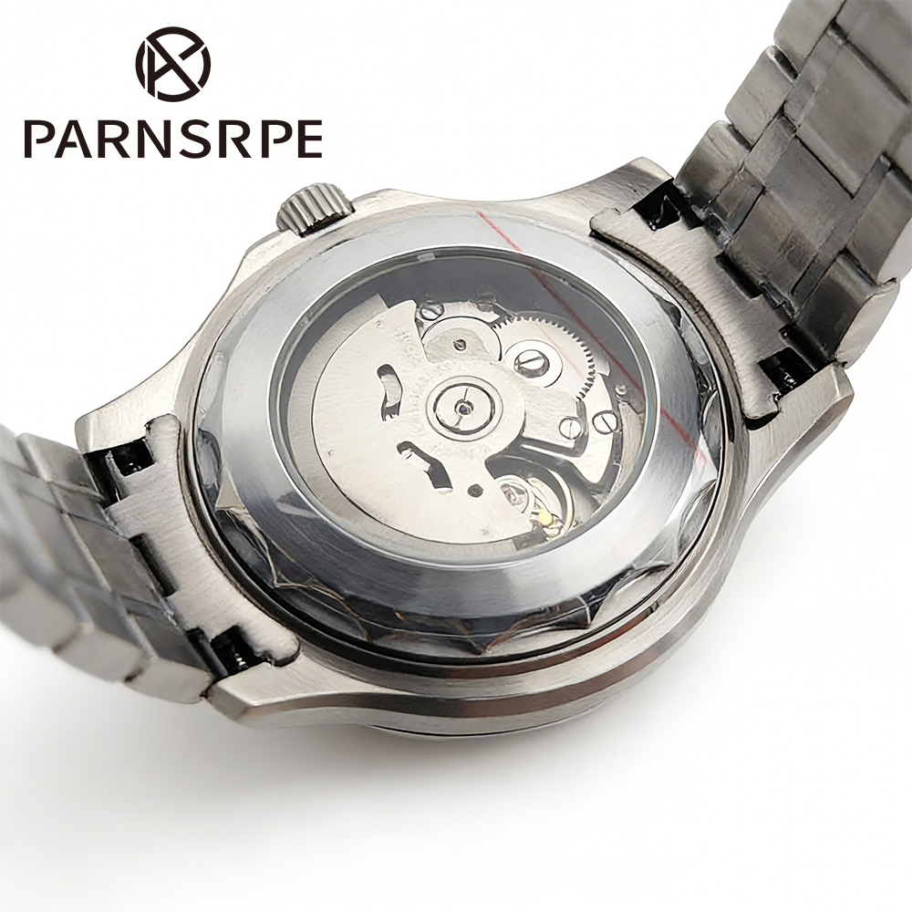 PARNSRPE 41mm Men's Automatic  - Exhibition Movement Display avaliação e preço
