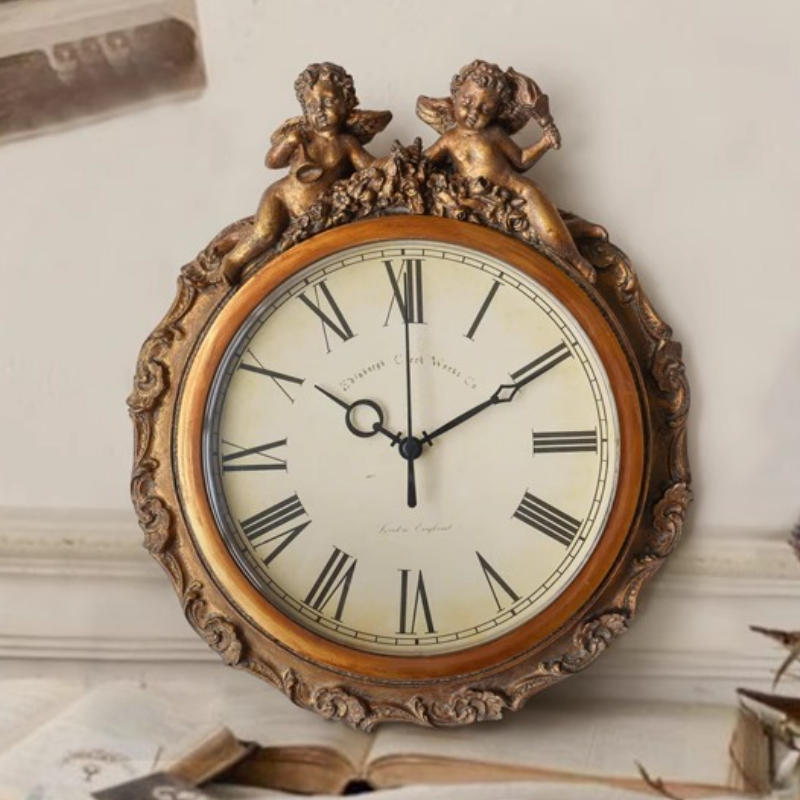 Resin Wall Clock Retro Table C - Table Watch Luxury avaliação e preço