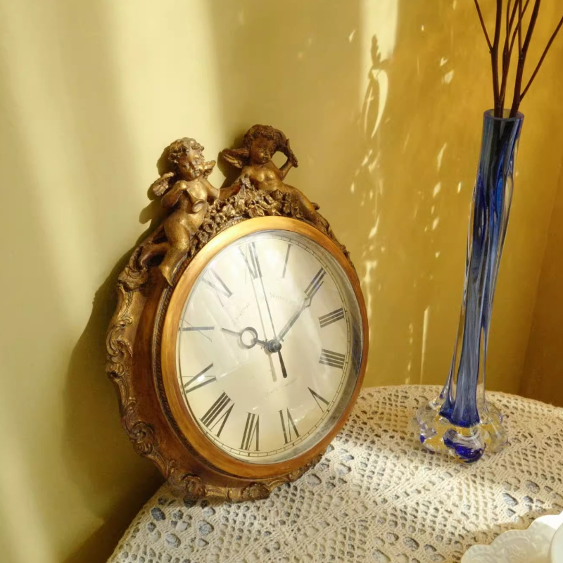 Resin Wall Clock Retro Table C - Table Watch Luxury avaliação e preço
