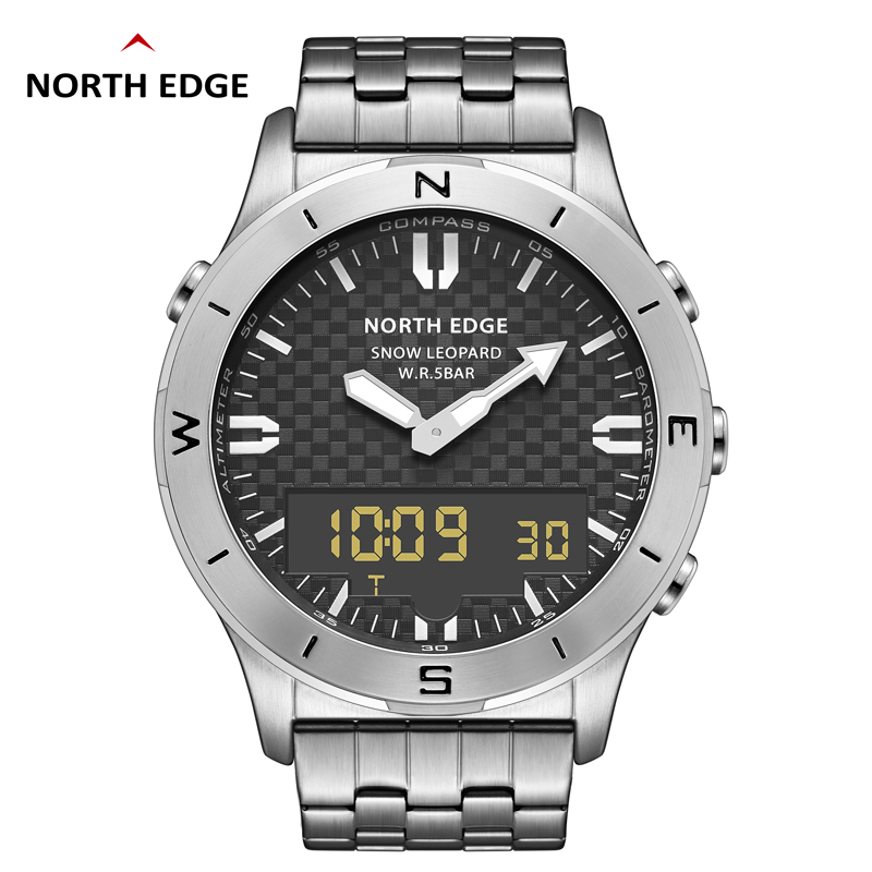 NORTH EDGE Men's Digital Watch - Diver Watch 300M avaliação e preço