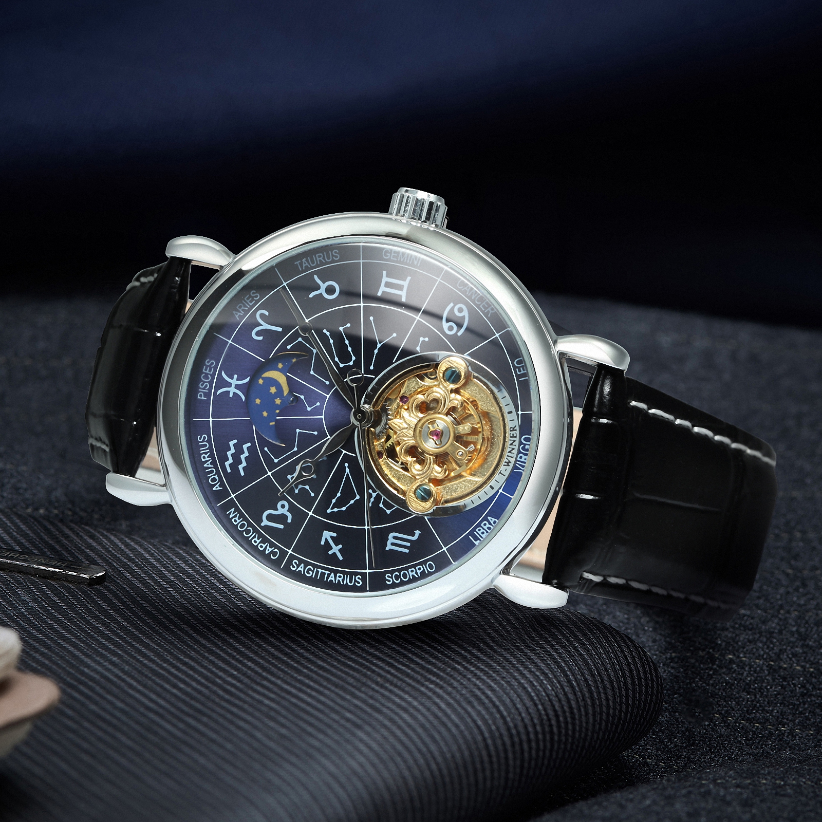 WINNER Fashion 12 Zodiac Const - Zodiac Luxury Watch avaliação e preço