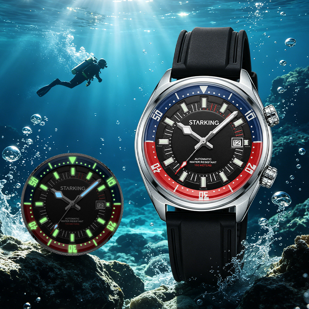 STARKING Men's Automatic 8215  - Diver Watch 300M avaliação e preço