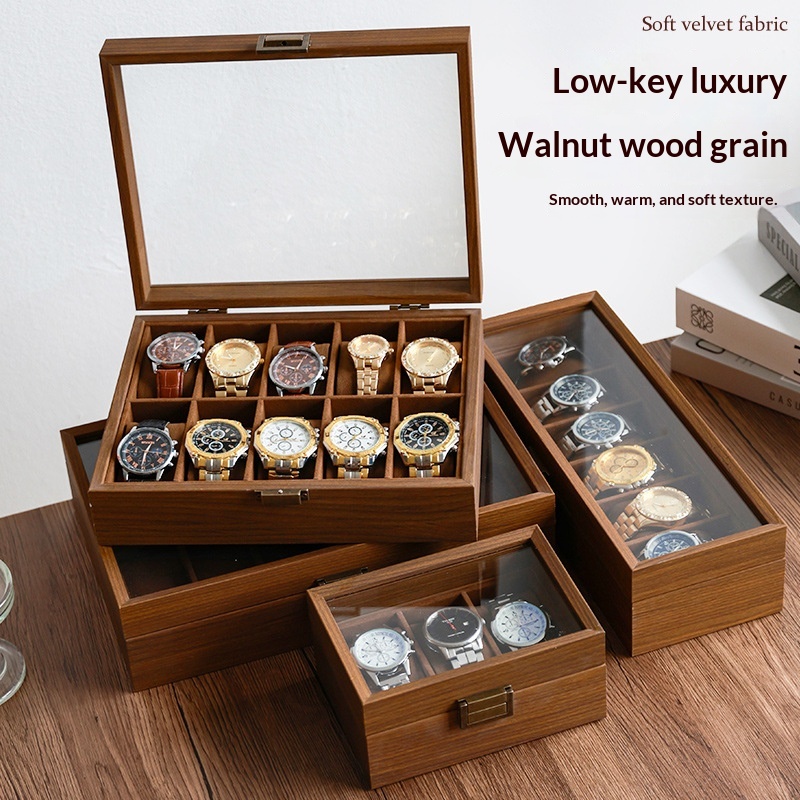 Black Walnut Wood Grain Watch  - Luxury Watch House avaliação e preço
