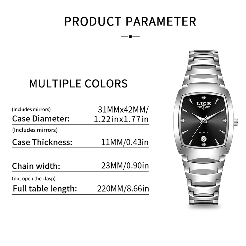 LIGE Watch women Business Luxu - Luxury Watch Usa avaliação e preço