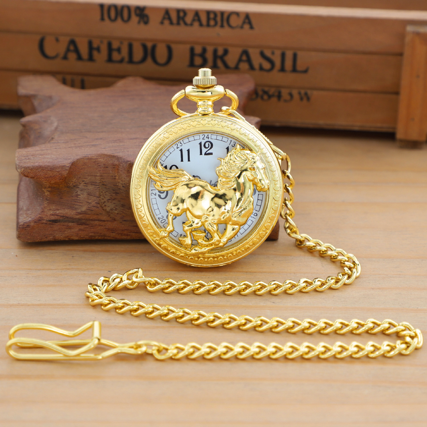 Luxury Golden Crashing Horse C - Zodiac Luxury Watch avaliação e preço