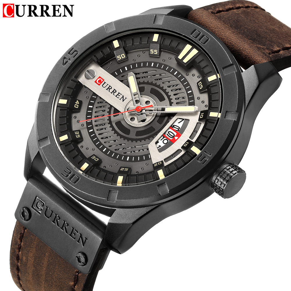 Luxury Watch Brand CURREN Men  - Luxury Watch Mockup avaliação e preço
