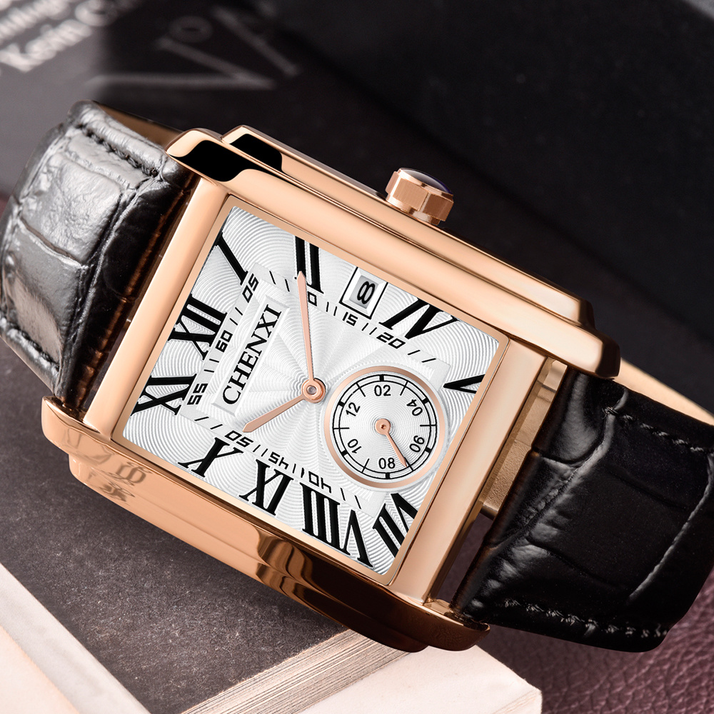 CHENXI 8216 Fashion Classic Sq - Luxury Watch Mockup avaliação e preço