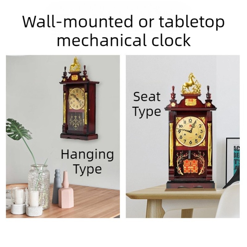 Mechanical Table Clock Wooden  - Table Watch Luxury avaliação e preço