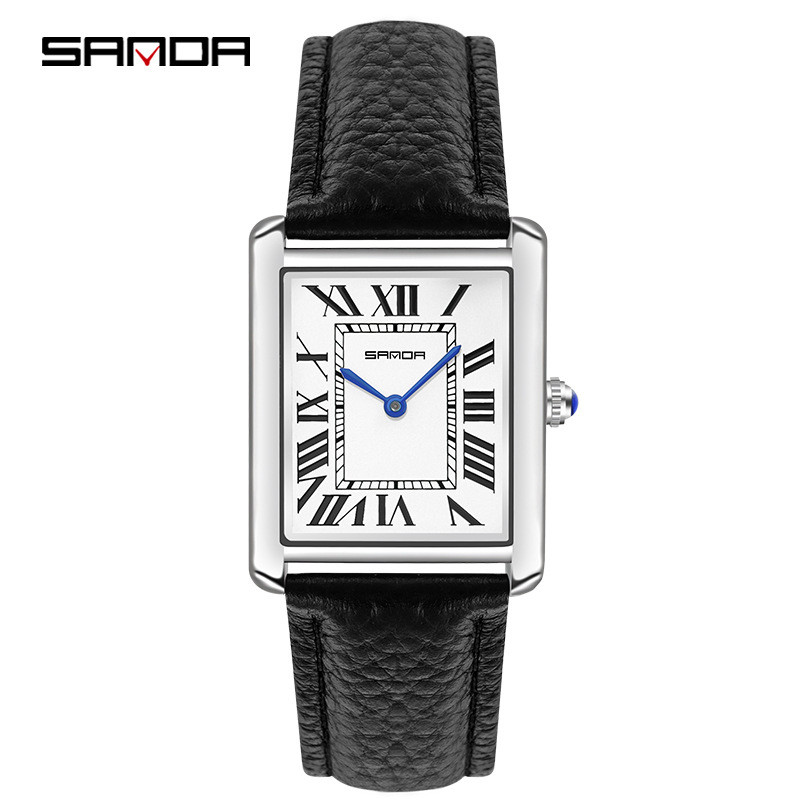 Sanda Rectangular Wrist Watche - Luxury Watch Mockup avaliação e preço