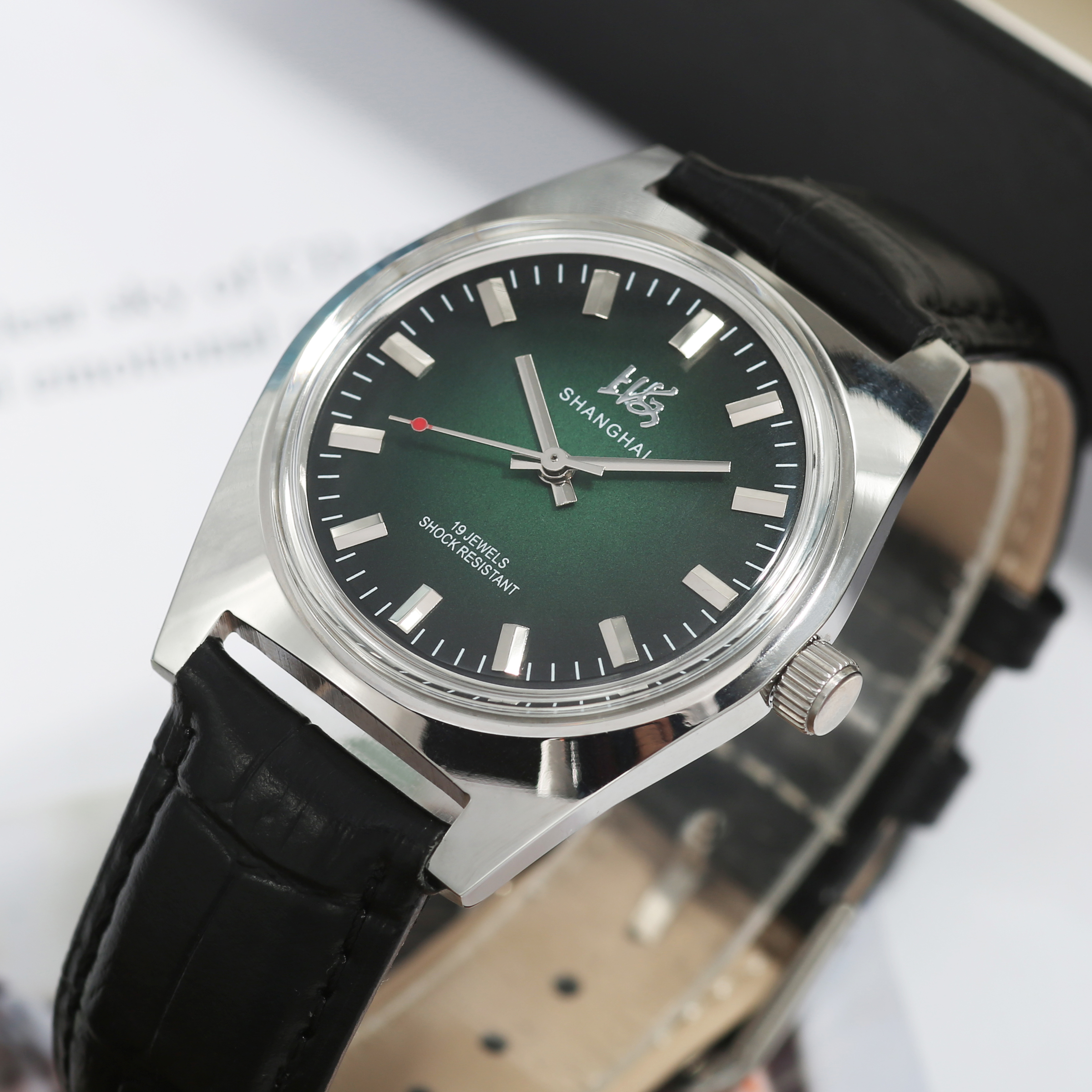 Shanghai 36MM Men's Hand-Wind  - Diver Watch 300M avaliação e preço