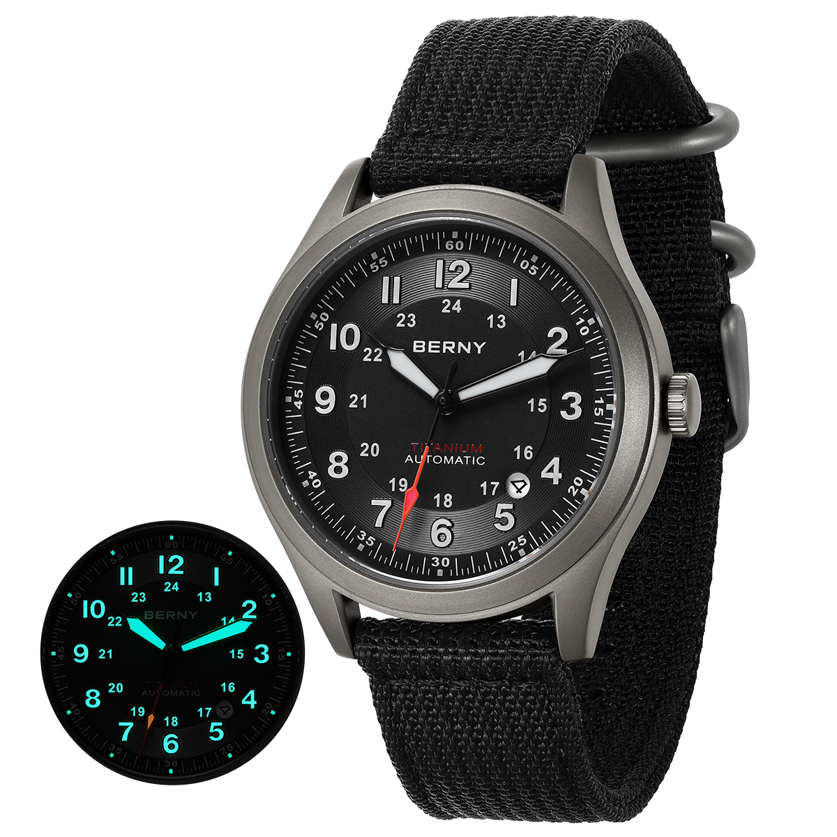 BERNY Titanium Automatic Men's - Titanium Sport Watch avaliação e preço