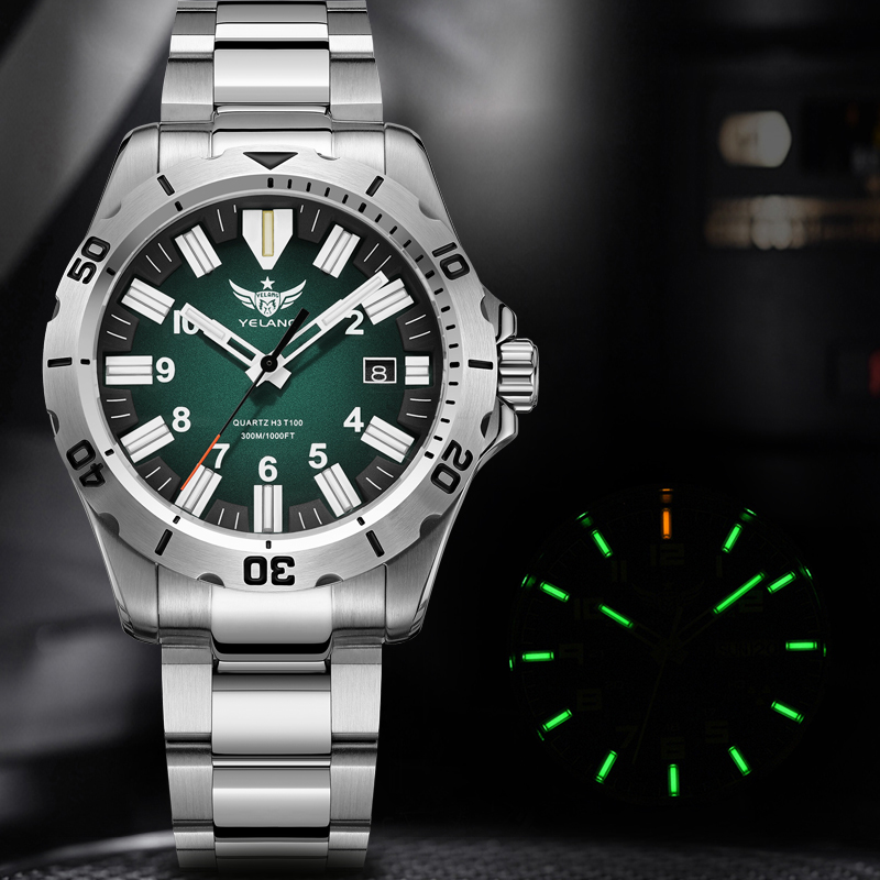 YELANG V1036S Men's Quartz Wat - Diver Watch 300M avaliação e preço