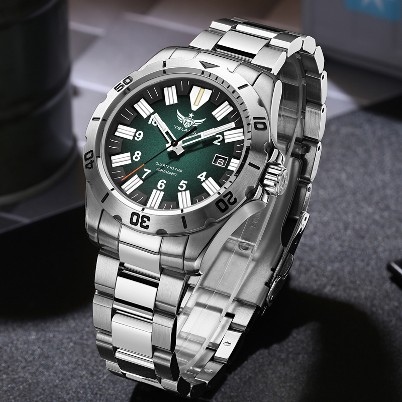 YELANG V1036S Men's Quartz Wat - Diver Watch 300M avaliação e preço