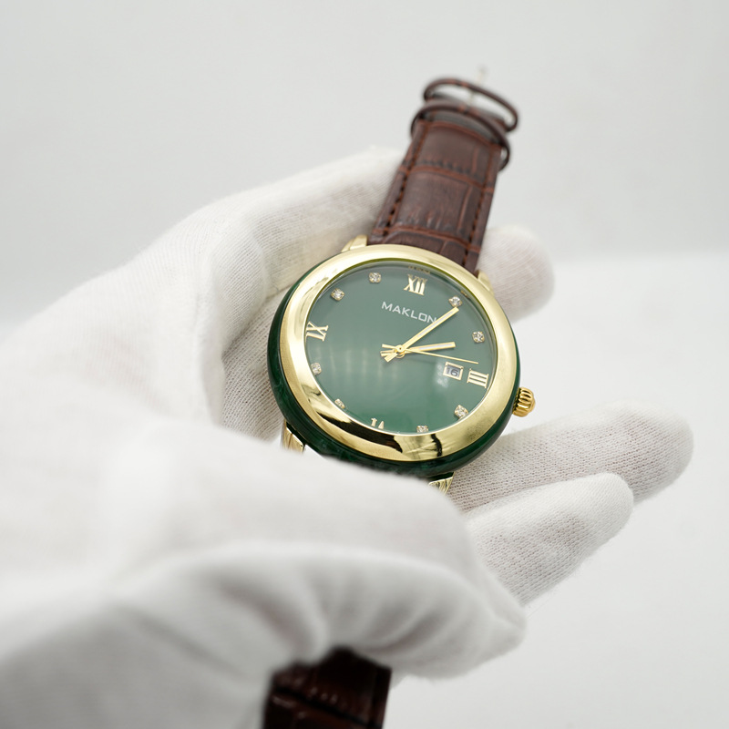 Vintage Green Jade Watch Diamo - Zodiac Luxury Watch avaliação e preço