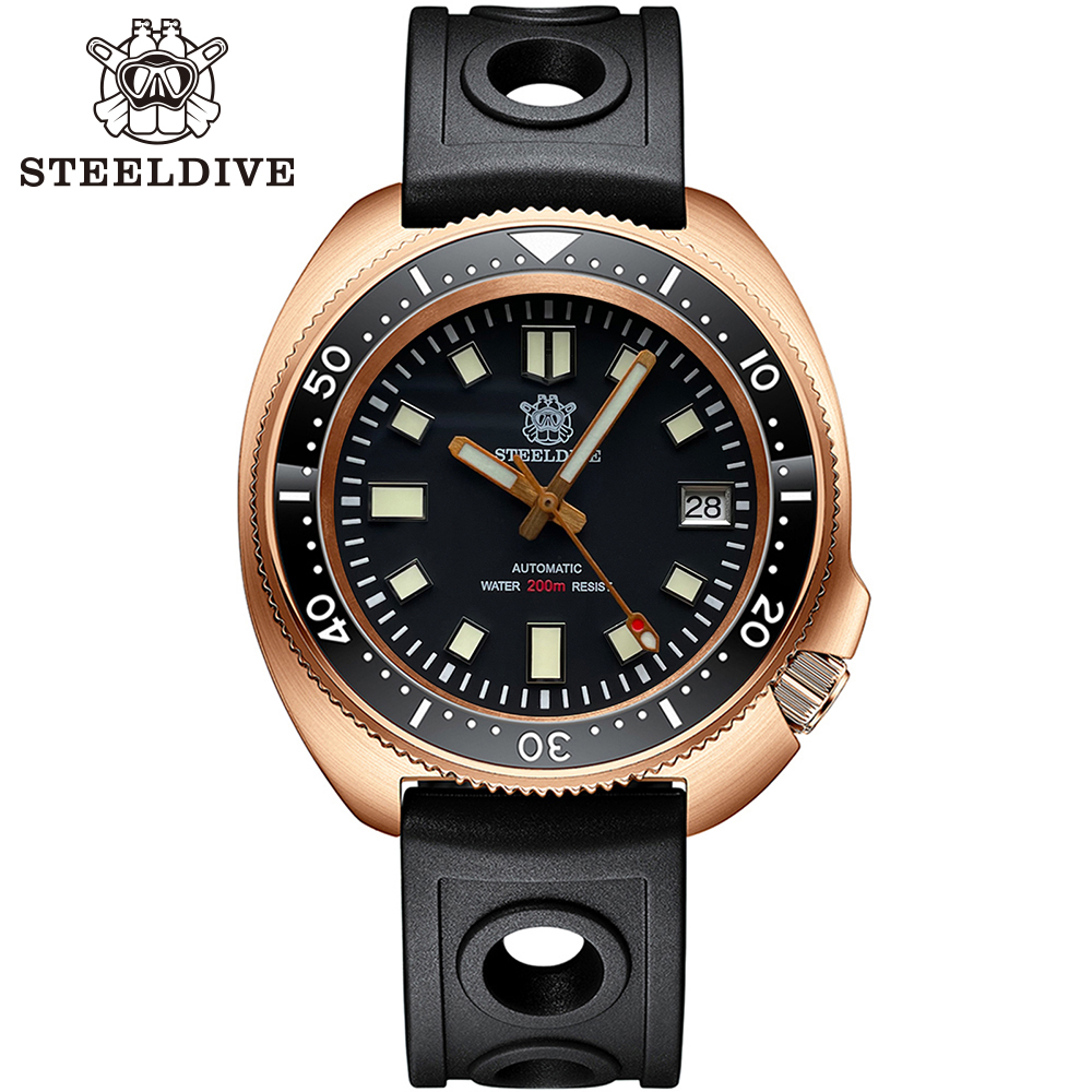 STEELDIVE Men Bronze Dive Watc - Diver Watch 300M avaliação e preço