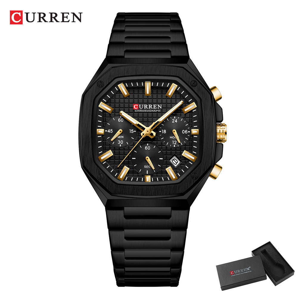 CURREN Luxury Square Chrono Wa - Luxury Watch Hand avaliação e preço