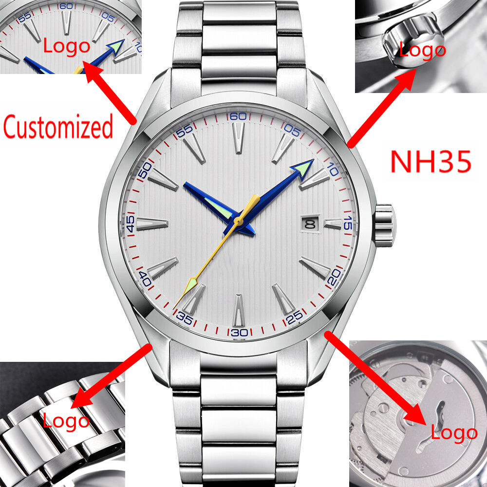 Custom Logo 41mm Men Miyota/NH - Luxury Watch Mockup avaliação e preço